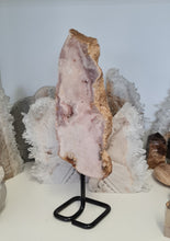 Load image into Gallery viewer, Pink Amethyst Slab on Stand