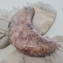 Load image into Gallery viewer, Pink Amethyst Moon - Green Jasper
