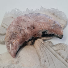 Load image into Gallery viewer, Pink Amethyst Moon - Green Jasper