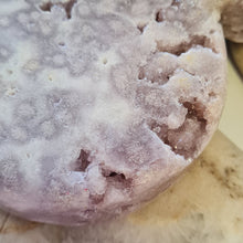 Load image into Gallery viewer, Pink Amethyst Heart - Lilac Druzy with Rutile