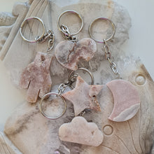 Load image into Gallery viewer, Pink Amethyst Keyrings