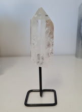 Load image into Gallery viewer, Clear Quartz Point on Stand