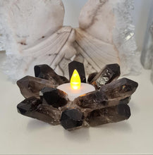 Load image into Gallery viewer, Smoky Quartz Candle Holder