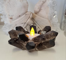 Load image into Gallery viewer, Smoky Quartz Candle Holder