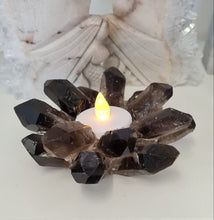 Load image into Gallery viewer, Smoky Quartz Candle Holder