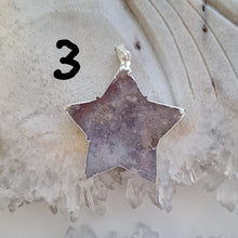 Load image into Gallery viewer, Pink Amethyst Star Pendants