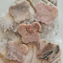 Load image into Gallery viewer, Pink Amethyst Butterfly Pendants