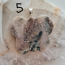 Load image into Gallery viewer, Pink Amethyst Butterfly Pendants
