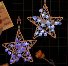 Load image into Gallery viewer, Crystal Wire Light Star - Citrine