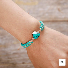 Load image into Gallery viewer, Turquoise Charm Bracelet