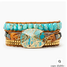 Load image into Gallery viewer, Turquoise Calming Energy Wrap Bracelet
