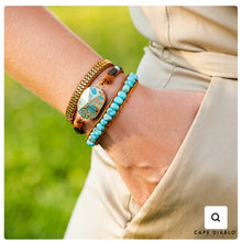 Load image into Gallery viewer, Turquoise Calming Energy Wrap Bracelet
