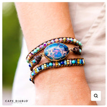 Load image into Gallery viewer, Intense Emperor Jasper Wrap Bracelet