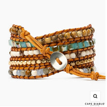 Load image into Gallery viewer, Blue Earth Ocean Jasper Wrap Bracelet