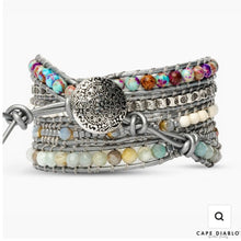 Load image into Gallery viewer, Healing Turquoise Protection Wrap Bracelet