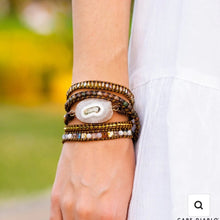 Load image into Gallery viewer, Moonlight Goddess Agate Wrap Bracelet