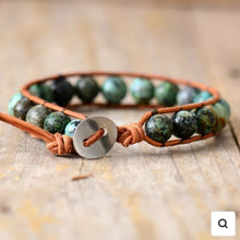 Load image into Gallery viewer, Men's Boho African Turquoise Bracelet