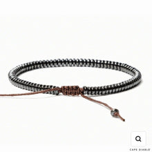Load image into Gallery viewer, Men's Hematite Stone Bracelet