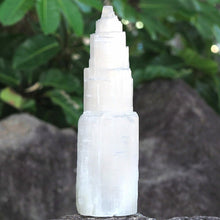 Load image into Gallery viewer, Selenite Tower Lamp - 35 cm