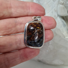 Load image into Gallery viewer, Pietersite Sterling Silver Pendant

