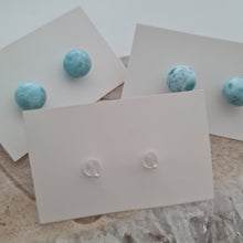 Load image into Gallery viewer, Larimar Stud Ear-ring
