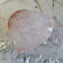 Load image into Gallery viewer, Pink Amethyst X Flower Agate Heart
