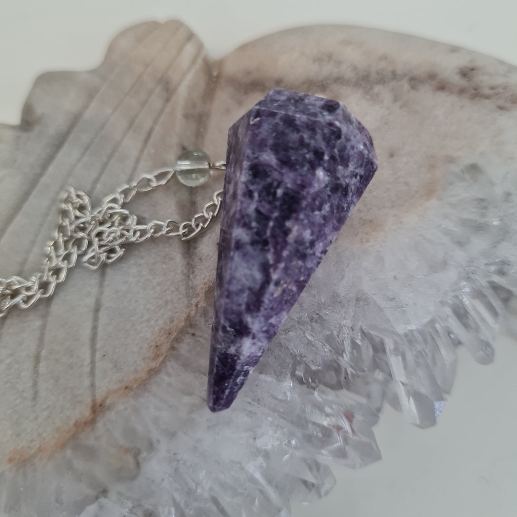Lepidolite Pendulum