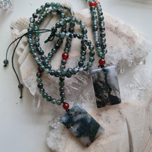 Load image into Gallery viewer, Moss Agate Bead Necklace
