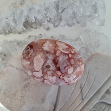 Load image into Gallery viewer, Pink Amethyst X Flower Agate Palmstone
