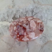 Load image into Gallery viewer, Pink Amethyst X Flower Agate Palmstone
