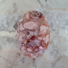Load image into Gallery viewer, Pink Amethyst X Flower Agate Palmstone
