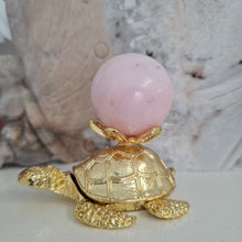 Load image into Gallery viewer, Turtle Sphere Stand -- Gold
