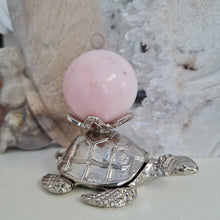 Load image into Gallery viewer, Turtle Sphere Stand -- Silver
