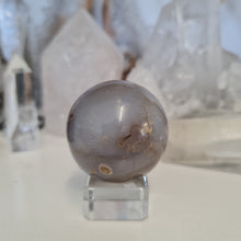 Load image into Gallery viewer, Purple Chalcedony Sphere
