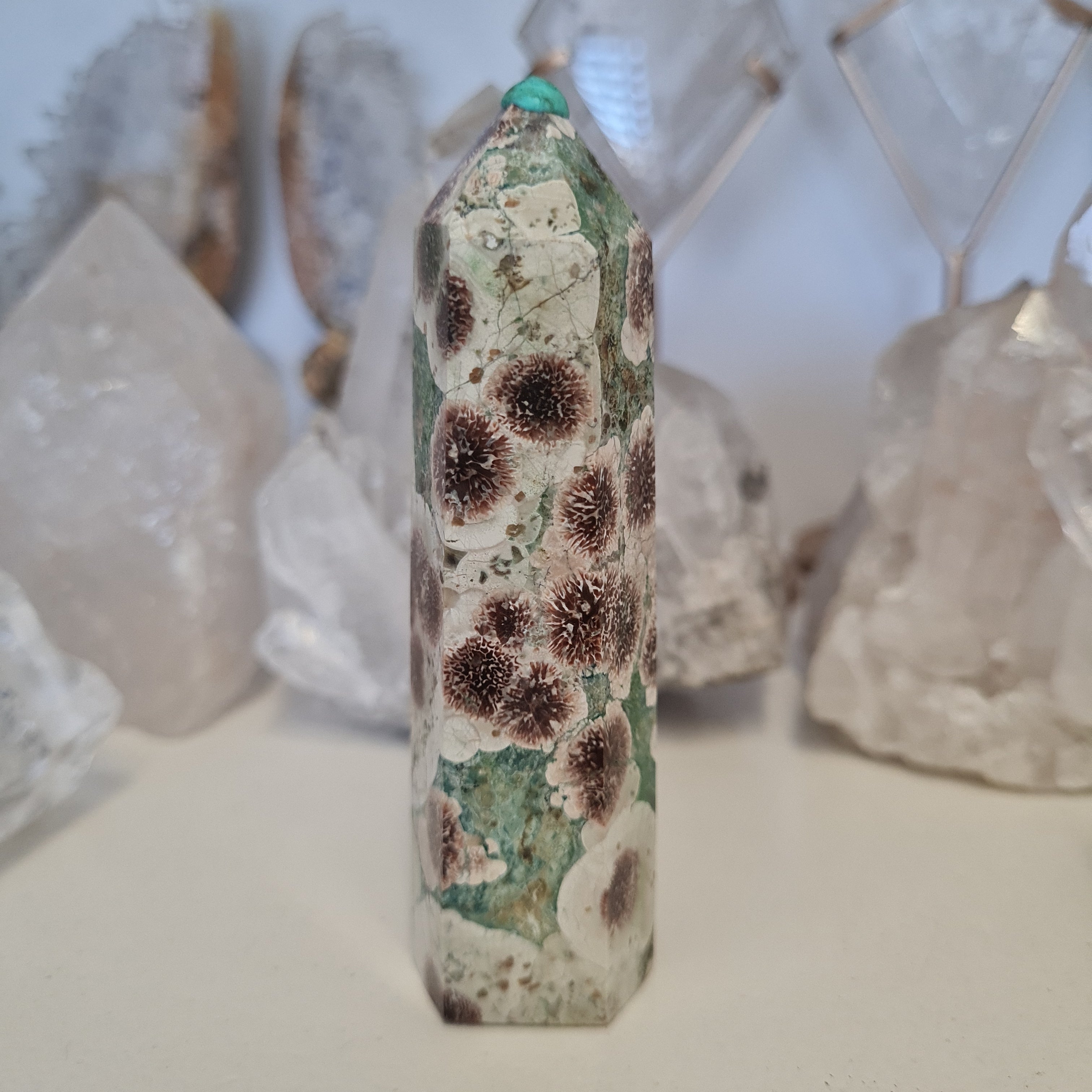 Flower Rhyolite Tower – Bay Crystals