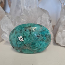 Load image into Gallery viewer, Amazonite and Smoky Quartz Palmstone
