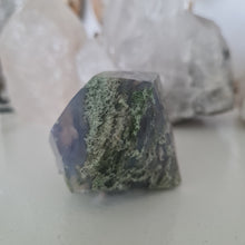 Load image into Gallery viewer, Moss Agate Faceted Diamond
