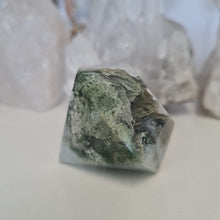 Load image into Gallery viewer, Moss Agate Faceted Diamond
