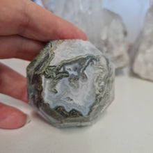 Load image into Gallery viewer, Moss Agate Faceted Diamond
