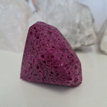 Load image into Gallery viewer, Honeycomb Ruby Faceted Diamond
