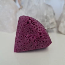 Load image into Gallery viewer, Honeycomb Ruby Faceted Diamond
