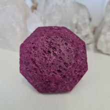 Load image into Gallery viewer, Honeycomb Ruby Faceted Diamond
