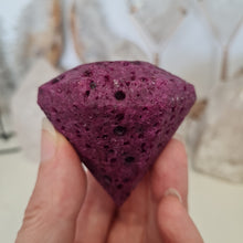 Load image into Gallery viewer, Honeycomb Ruby Faceted Diamond
