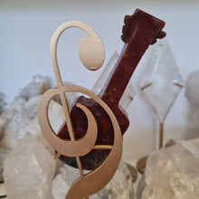 Load image into Gallery viewer, Ocean Jasper Guitar on Stand
