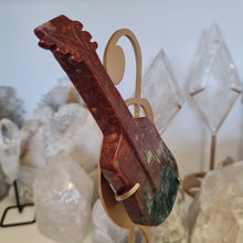 Load image into Gallery viewer, Ocean Jasper Guitar on Stand
