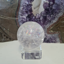 Load image into Gallery viewer, Clear Quartz Sphere - Rainbows
