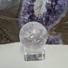 Load image into Gallery viewer, Clear Quartz Sphere - Rainbows
