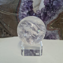 Load image into Gallery viewer, Clear Quartz Sphere - Rainbows

