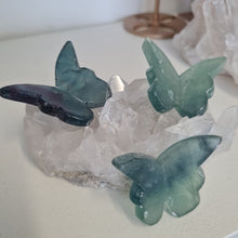Load image into Gallery viewer, Green Fluorite Butterfly
