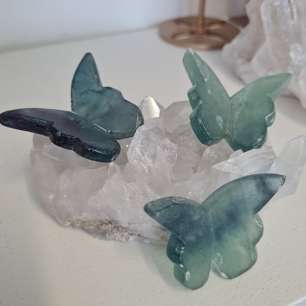 Green Fluorite Butterfly